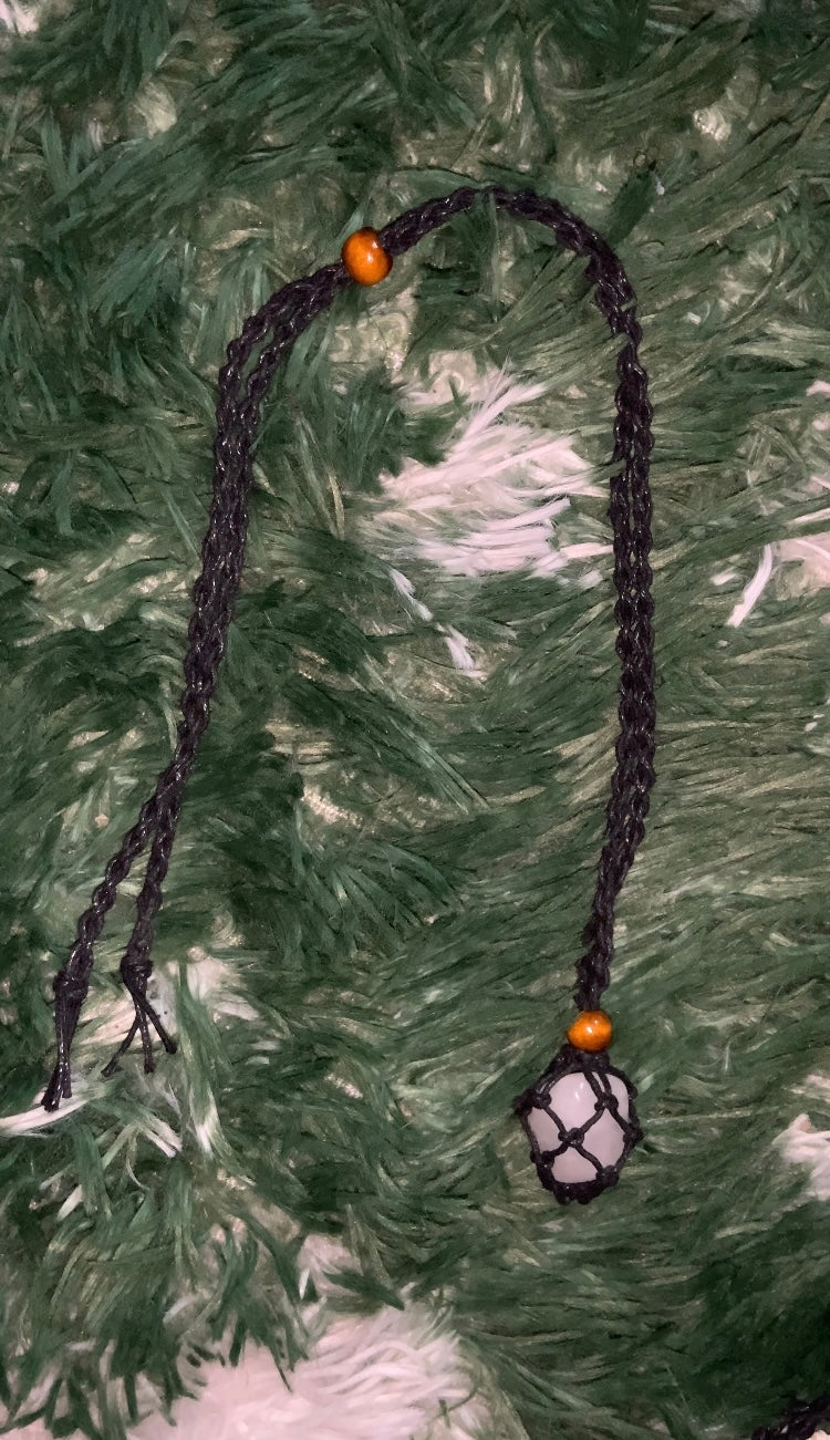 YIN & YANG CLEAR QUARTZ PROTECTION & PURITY NECKLACE